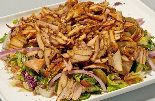 Chicken shawarma plate